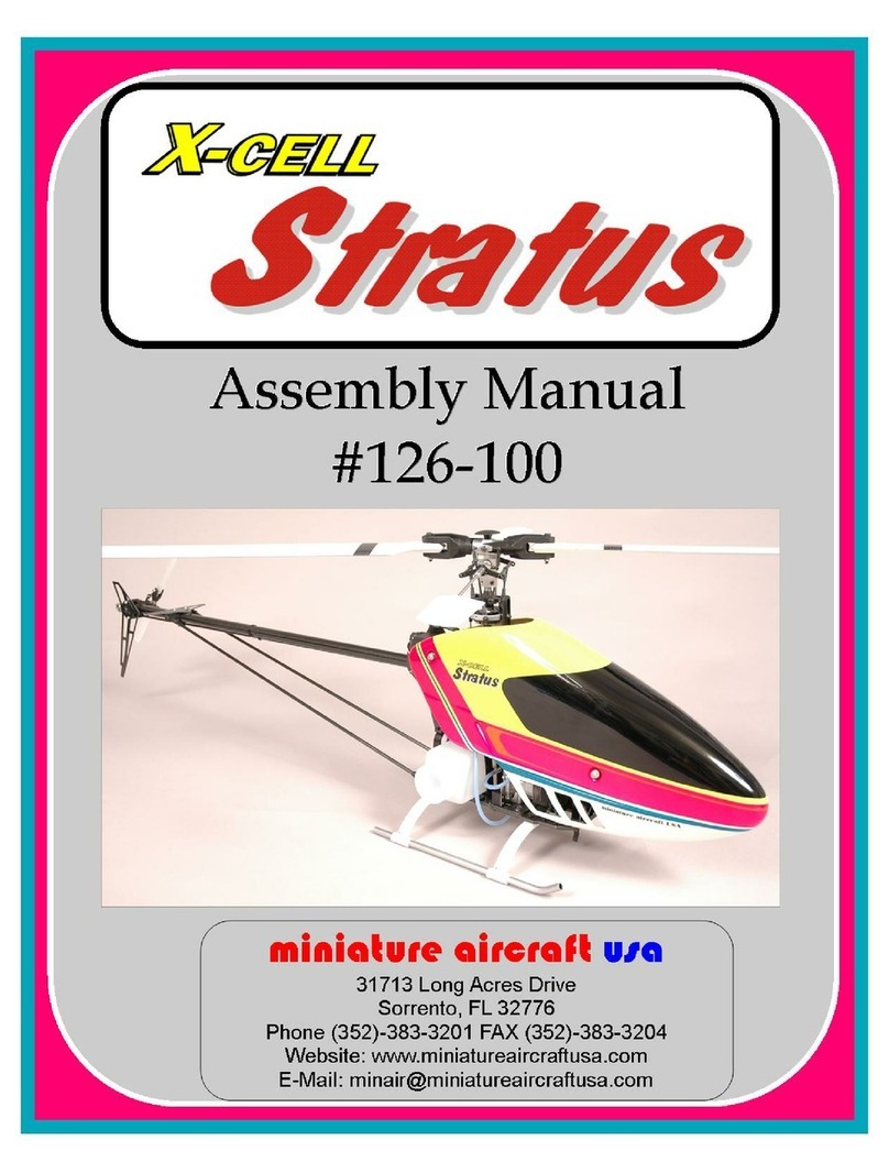 miniature aircraft X-Cell Stratus Assembly manual miniature aircraft X-Cell Stratus Assembly manual