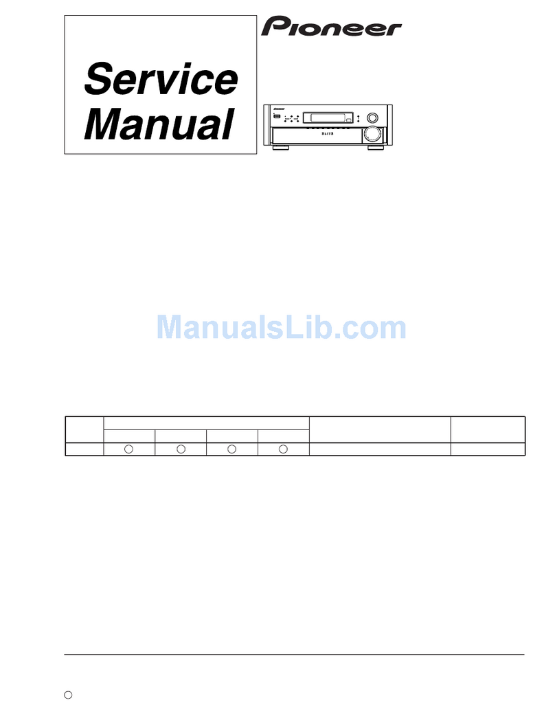 Pioneer Elite VSX-39TX Service manual