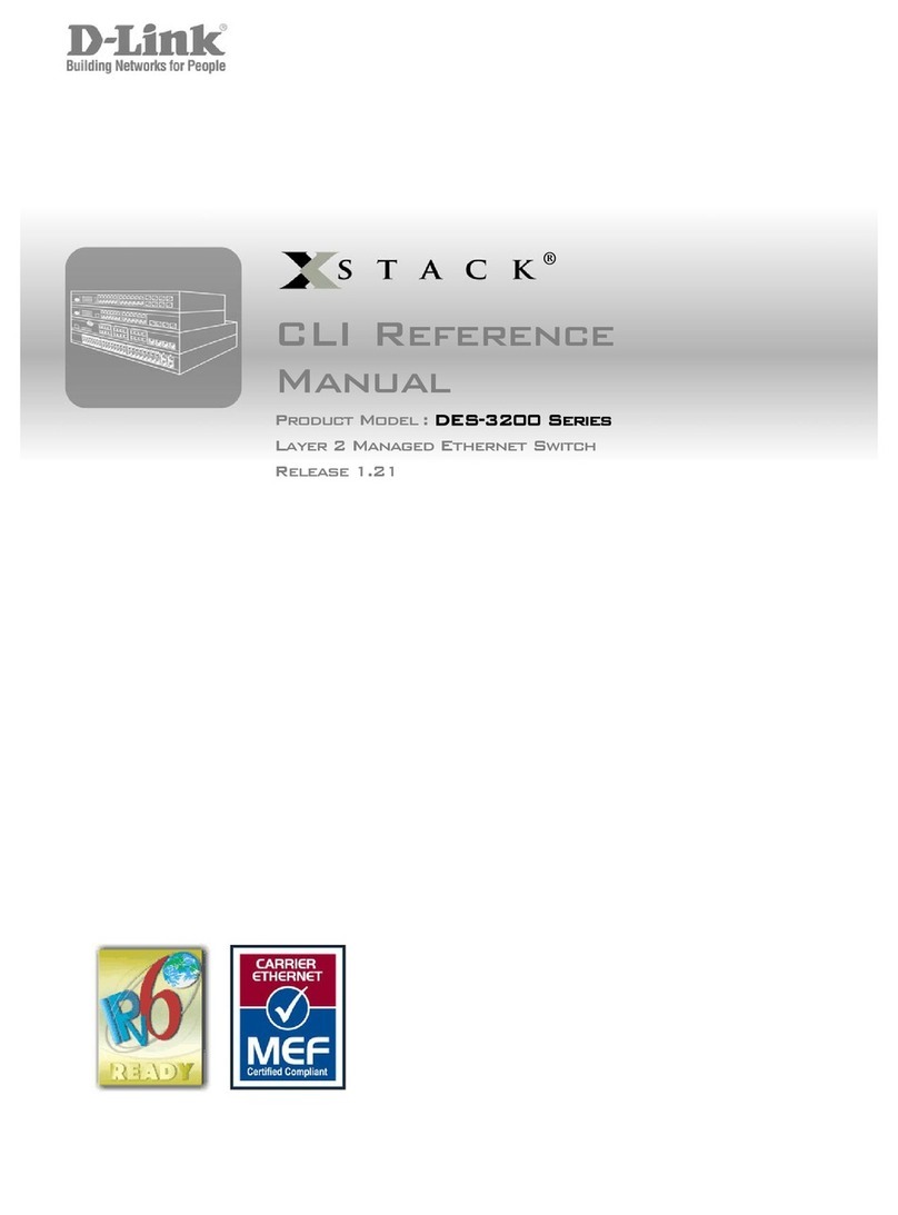 D-Link xStack DES-3200 Series User manual