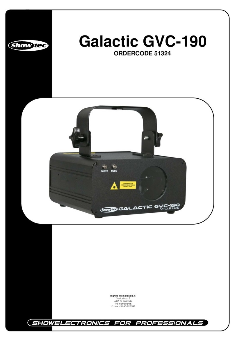 Show Tec Galactic GVC-190 Product guide