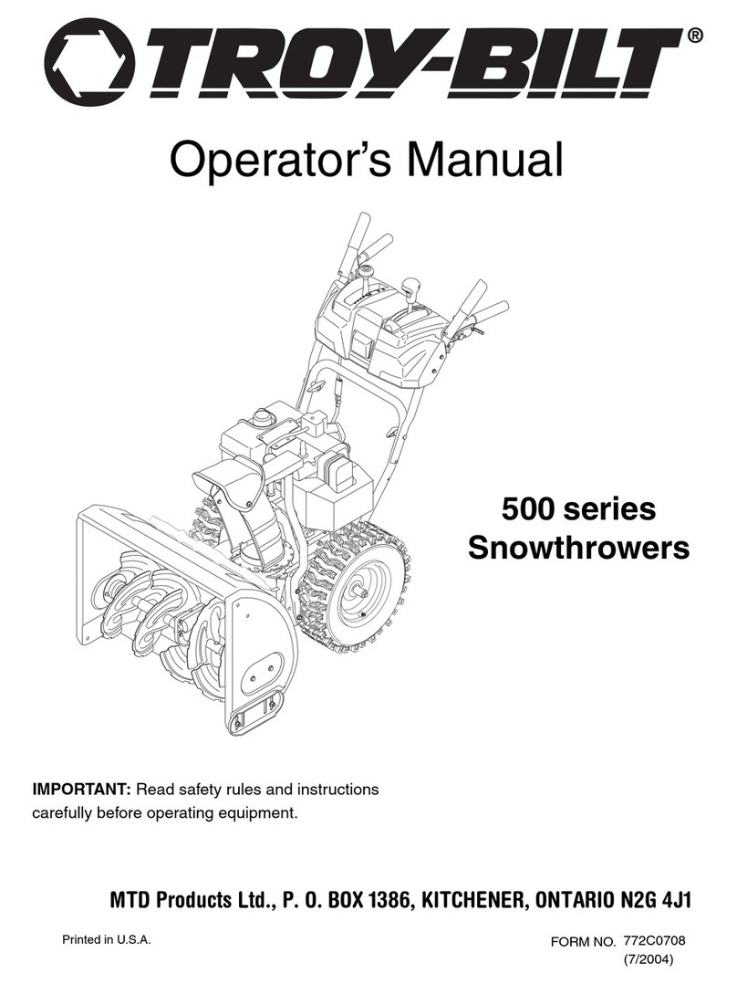 Troy-Bilt 500 series Operator's manual