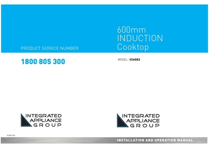Integrated Appliance group ICI6GE2 Installation and operation manual