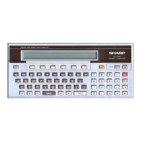 Sharp PC-1500A Service manual