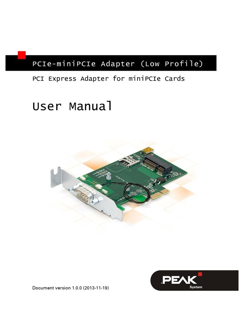 Peak PCIe-miniPCIe user manual