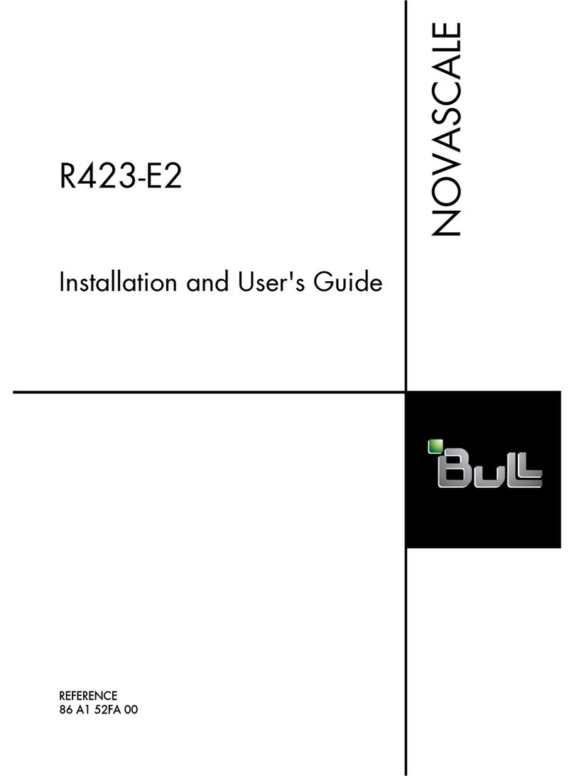 Bull Novascale R423-E2 Installation and user guide