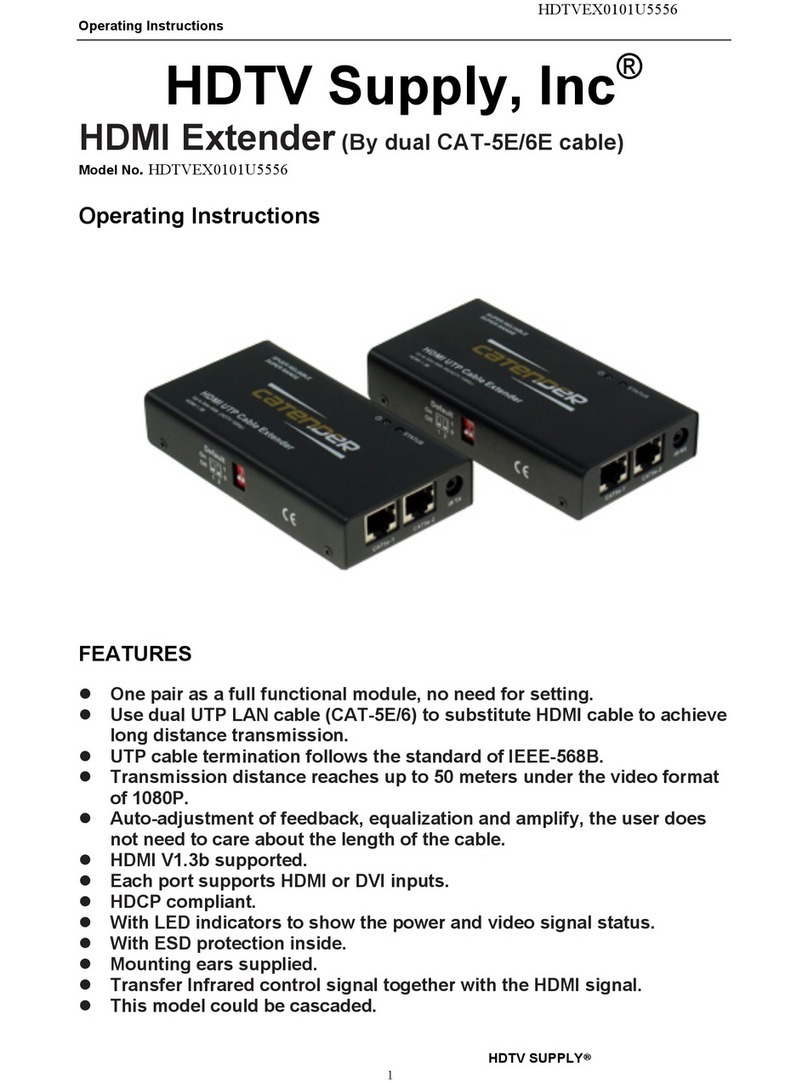 HDTV Supply HDTVEX0101U5556 operating instructions