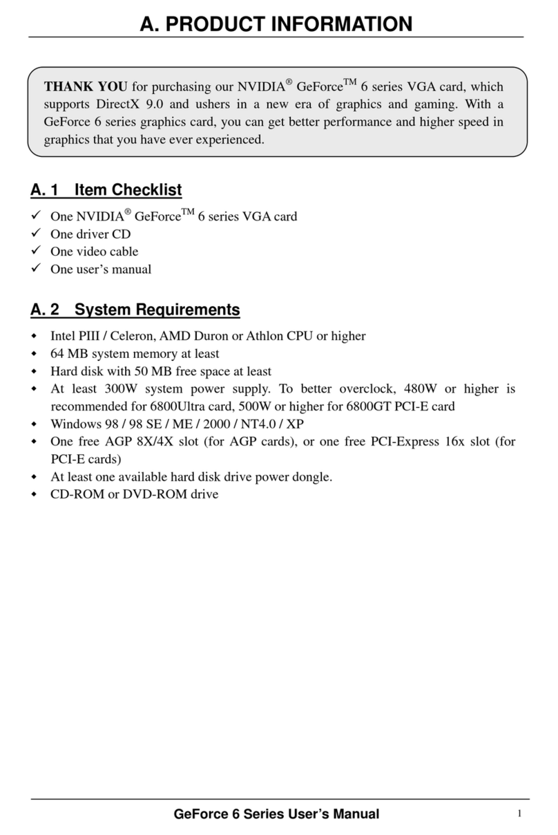 Nvidia GeForce 6 series User manual