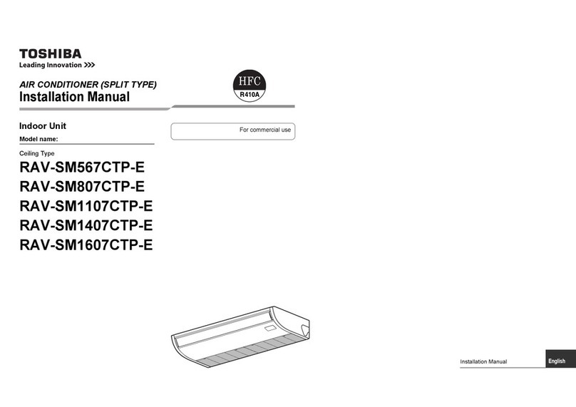 Toshiba RAV-SM567CTP-E installation manual Toshiba RAV-SM567CTP-E installation manual