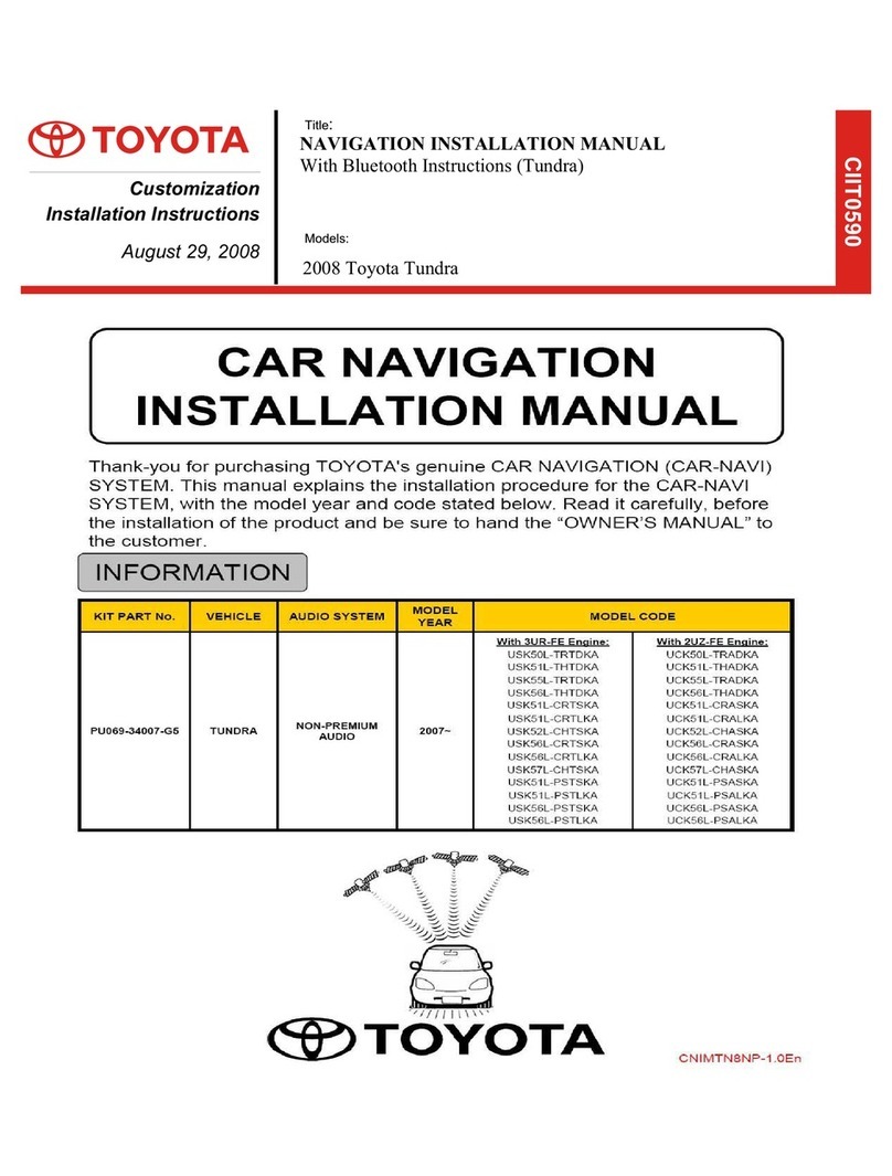 Toyota TUNDRA 2008 installation manual