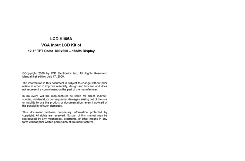 ICP Electronics LCD-Kit05A user manual