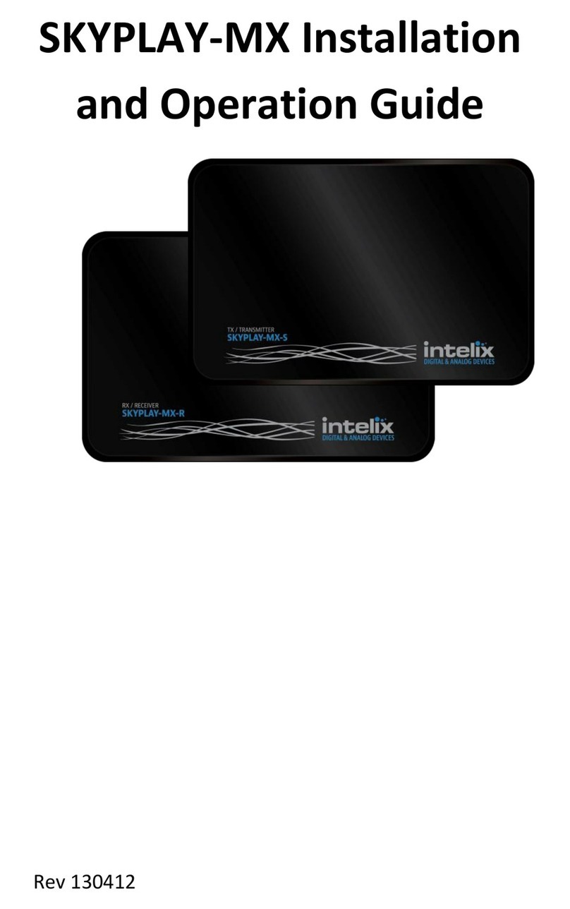 Intelix SKYPLAY-MX Operating instructions