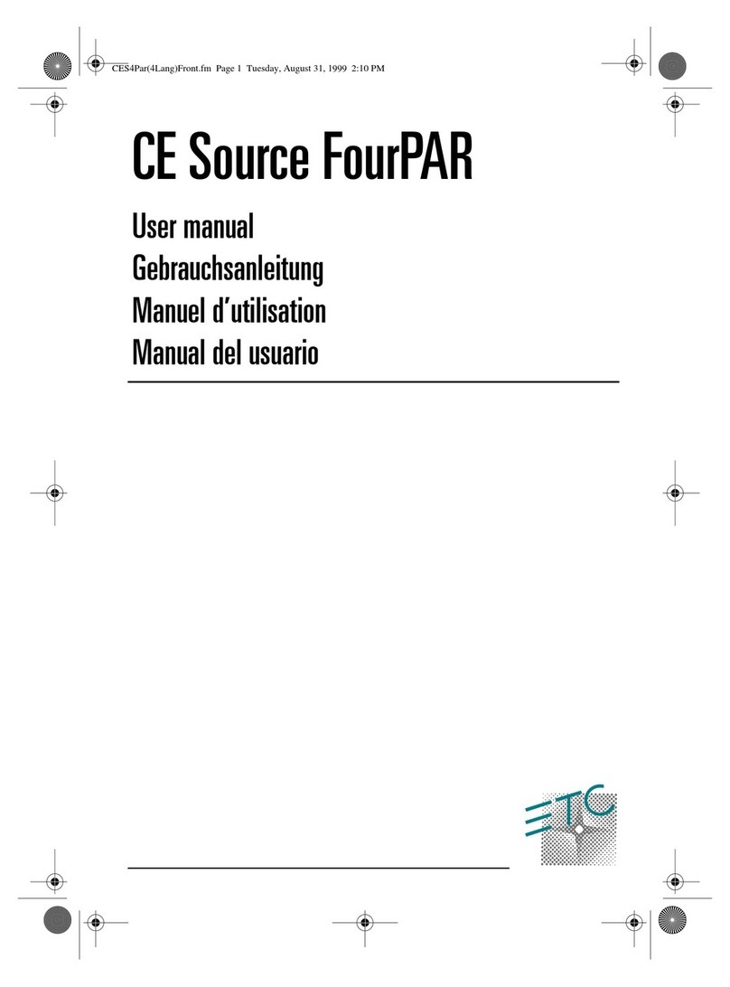 ETC CE Source FourPAR User manual