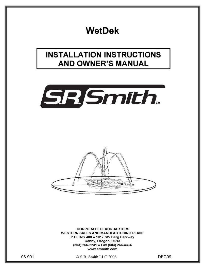 S.R.Smith WetDek Installation instructions and owner's manual