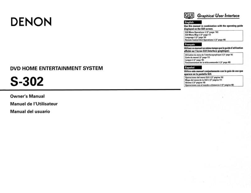 Denon S-302 owner's manual