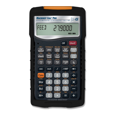 Calculated Industries 4087 User manual Calculated Industries 4087 User manual