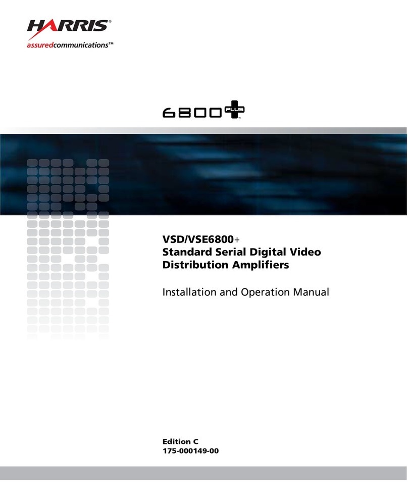 Harris VSD6800+ Installation and operation manual