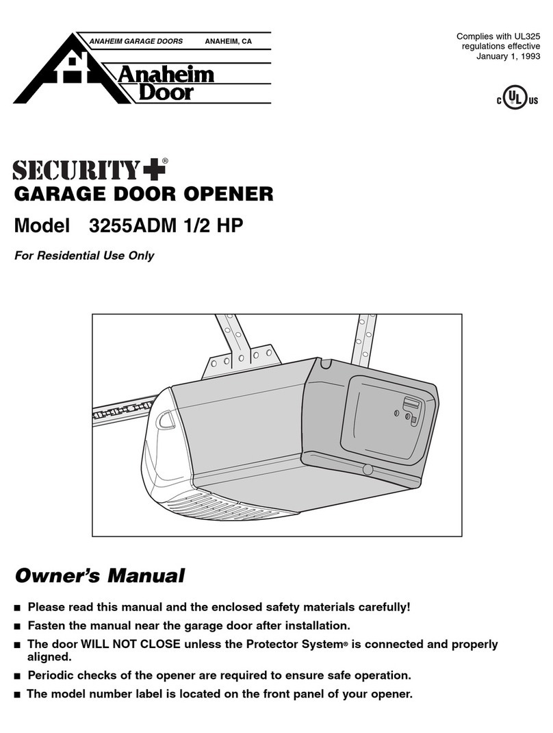 Anaheim Automation 3255ADM 1/2 HP owner's manual