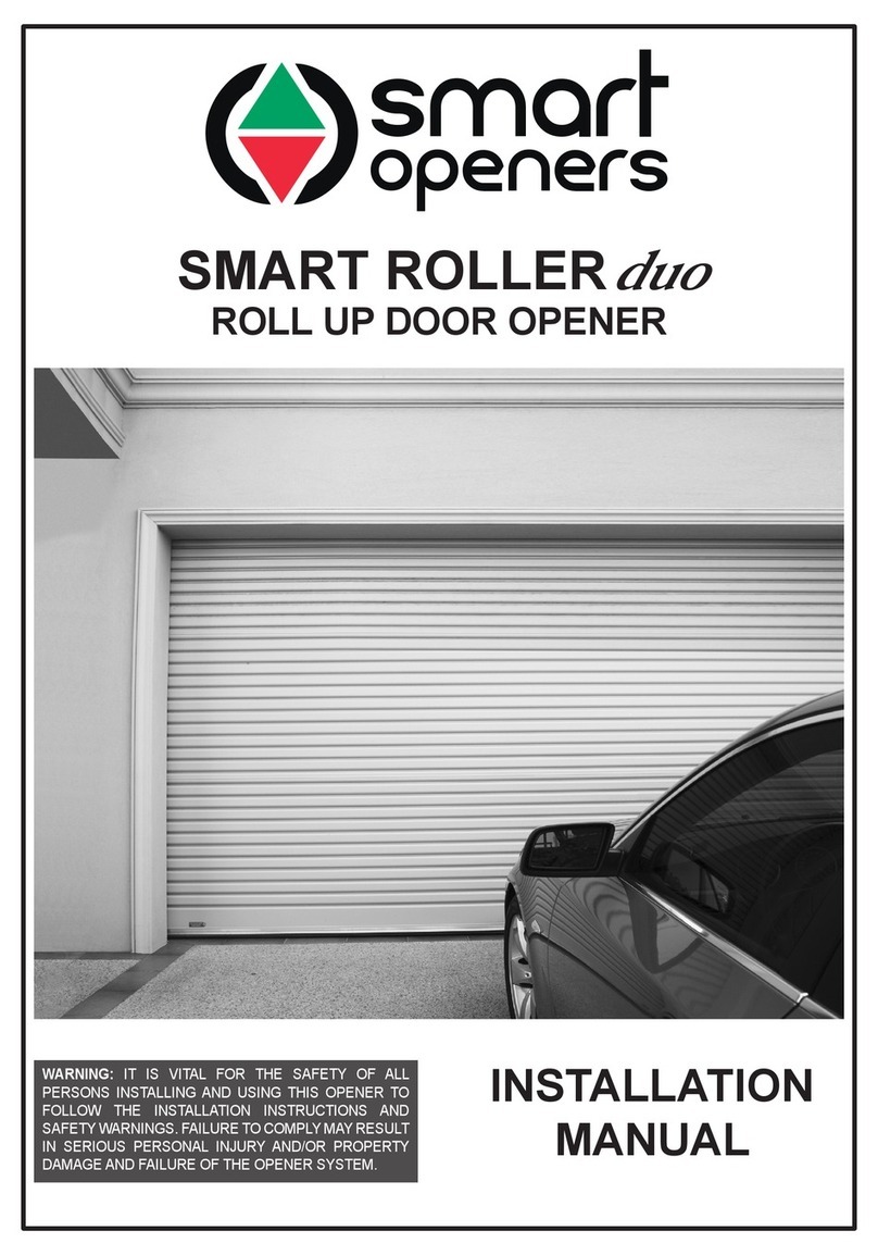 Smart Openers SMART ROLLER DUO User manual