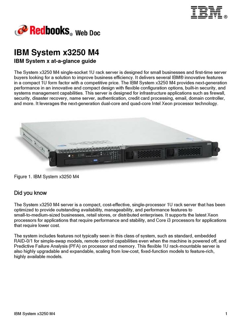 IBM System x3250 M4 At-a-glance guide