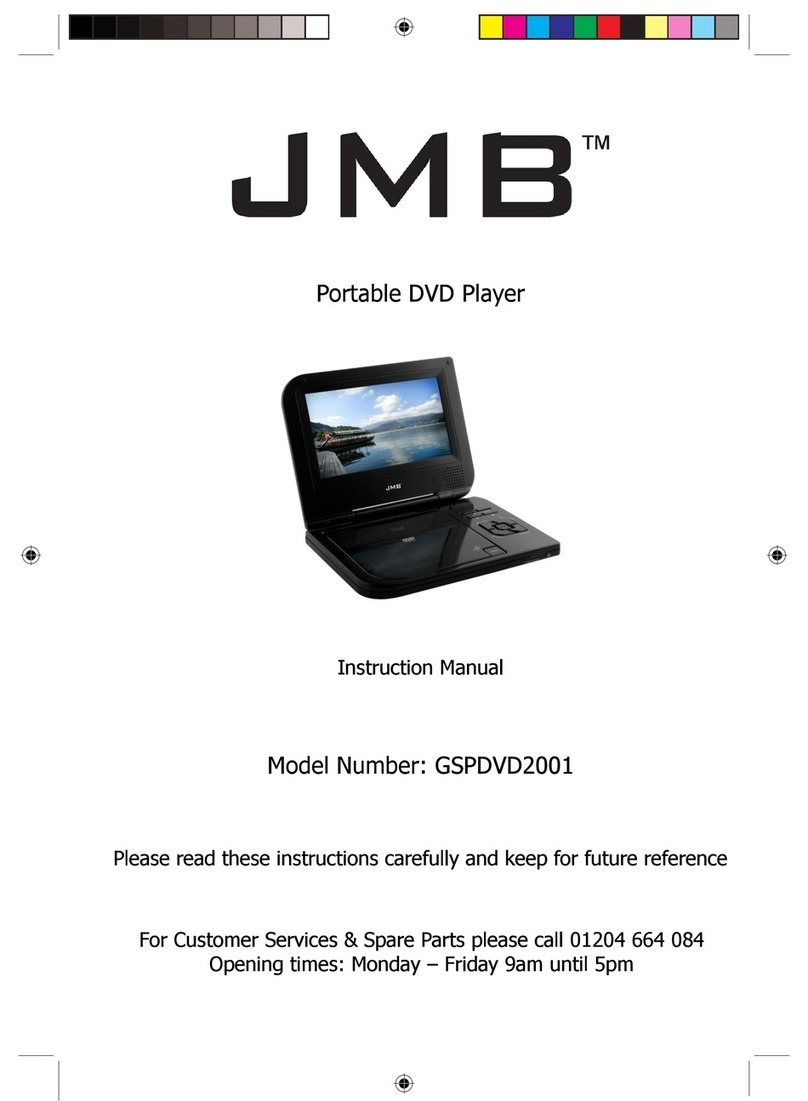 JMB GSPDVD2001 instruction manual