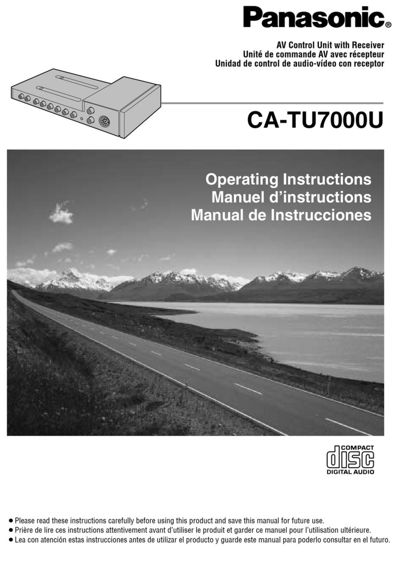Panasonic CATU7000U - AV CTRL AMP operating instructions Panasonic CATU7000U - AV CTRL AMP operating instructions