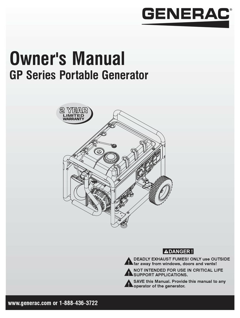 Generac Power Systems GP Series owner's manual