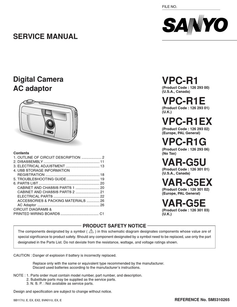 Sanyo VPC-R1E Service manual