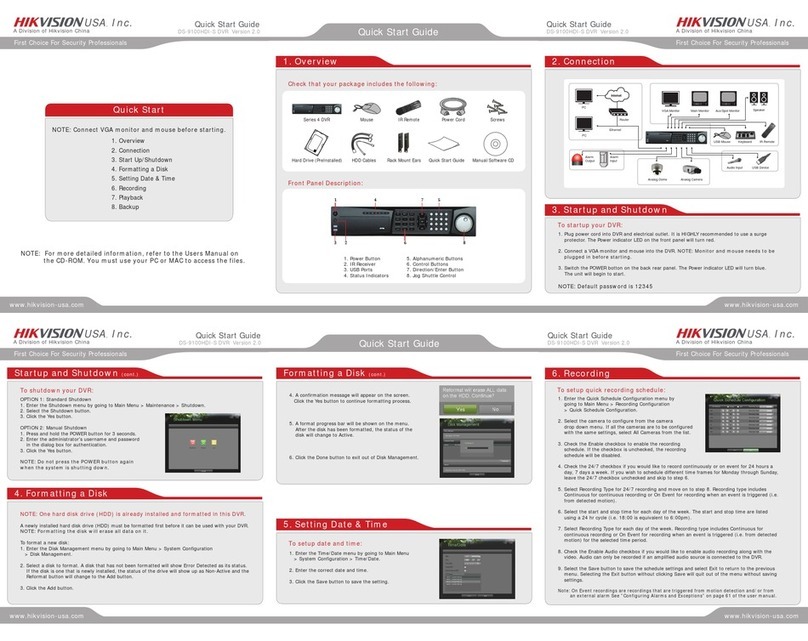 HIK VISION DS-9100HDI-S Series User manual