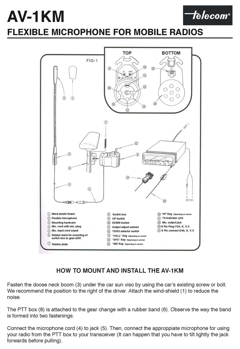 Telecom AV-1KM owner's manual