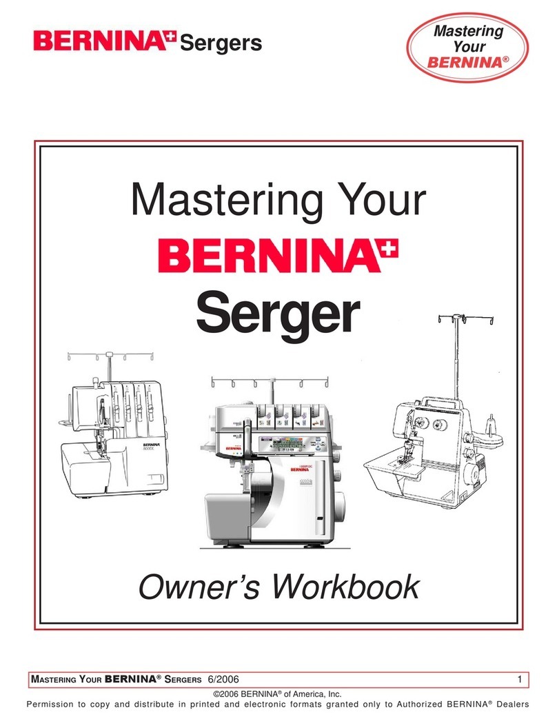 Bernina Serger User manual Bernina Serger User manual