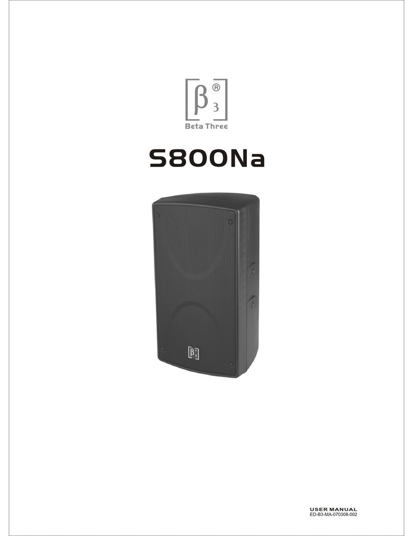 Beta Three S800Na user manual