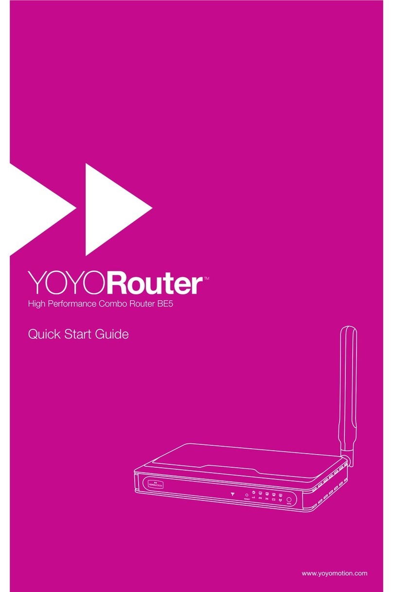 YoYo YOYORouter BE5 quick start guide