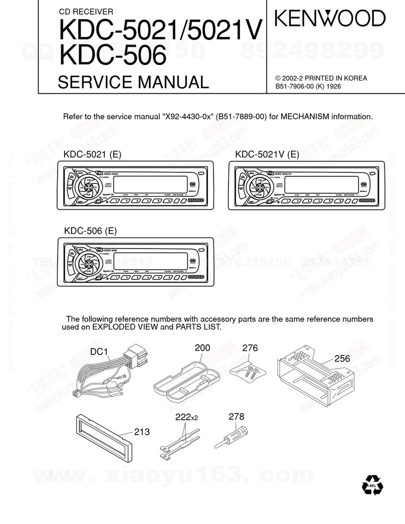 Kenwood KDC-5021 Service manual