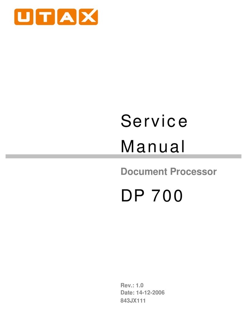 Utax DP 700 Service manual