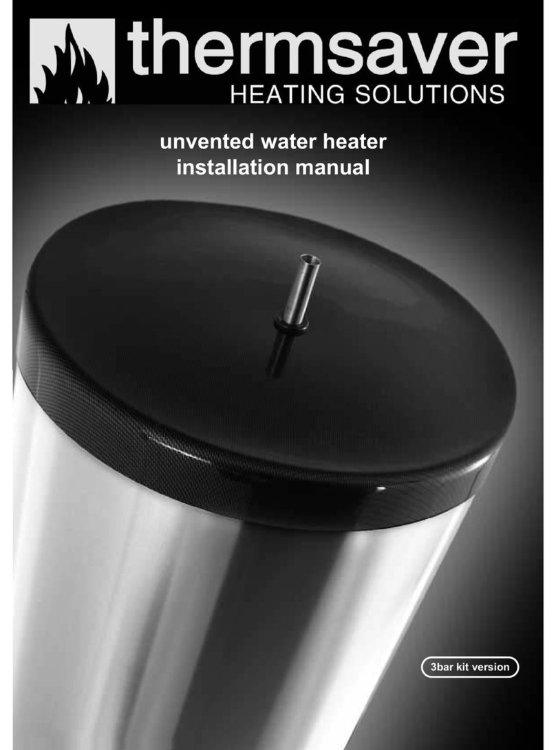 Thermsaver unvented water heater installation manual