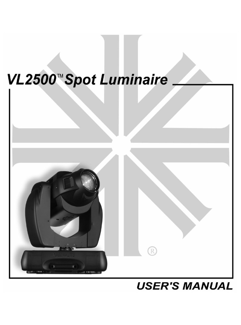 Genlyte VL2500 Spot Luminaire user manual