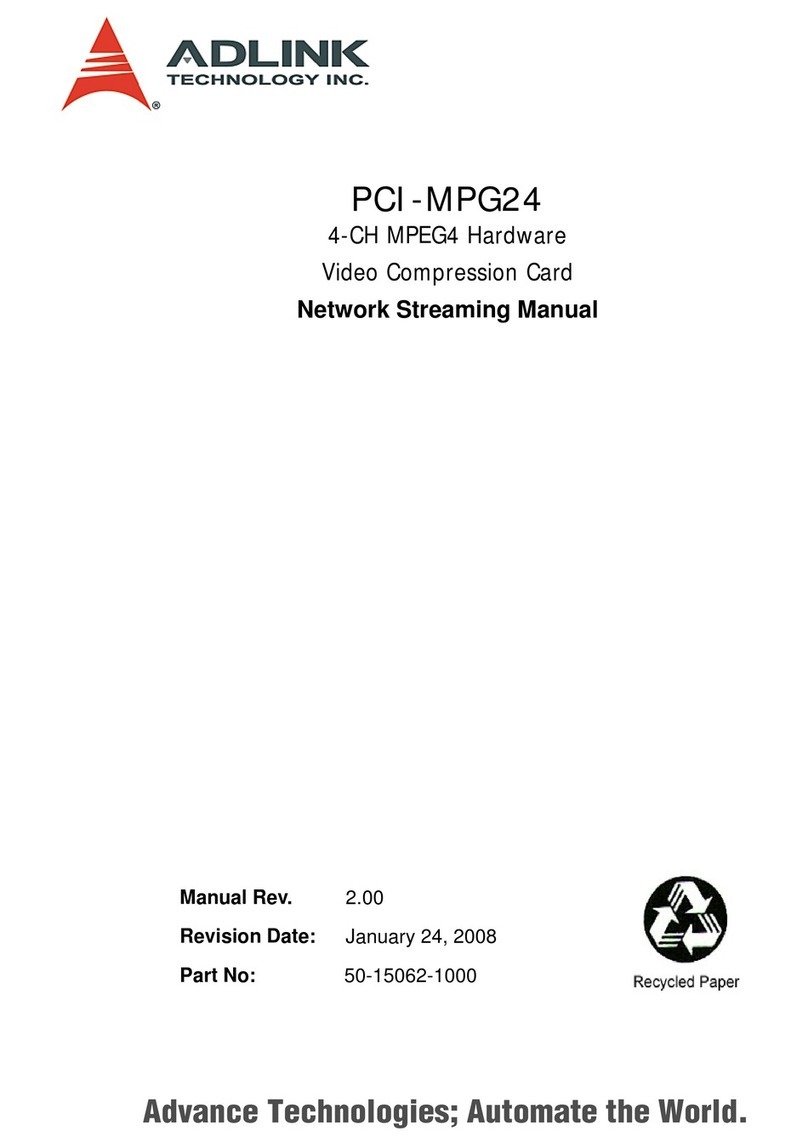 ADLINK Technology PCI-MPG24 manual