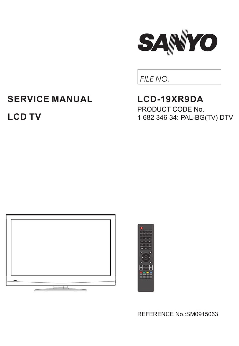 Sanyo LCD-19XR9DA Service manual