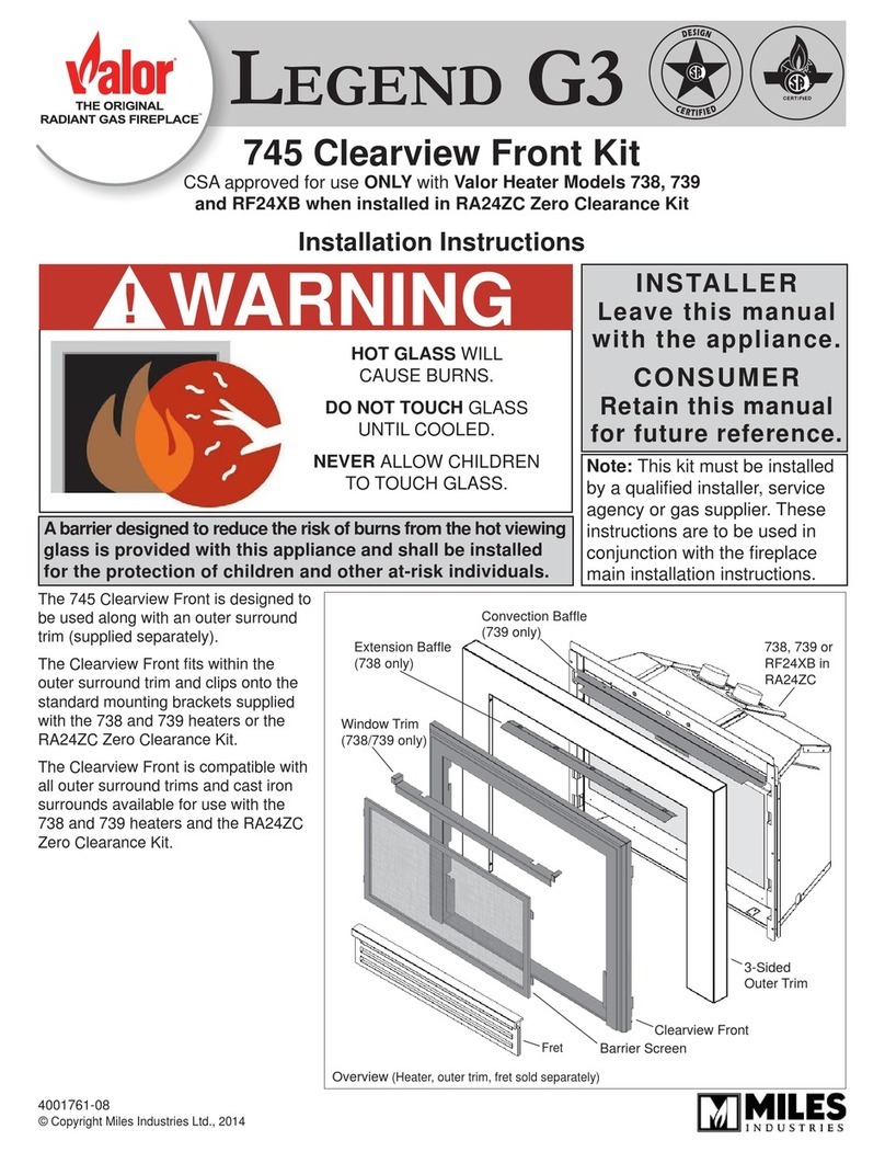 Legend Industries 745 Clearview Front Kit installation instructions
