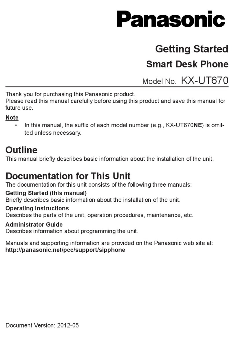 Panasonic KX-UT670 User manual
