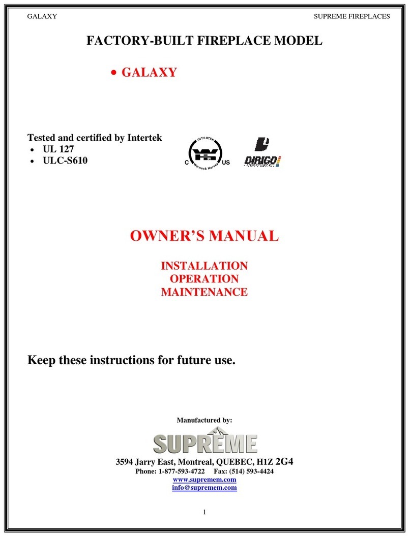 SUPREME GALAXY owner's manual SUPREME GALAXY owner's manual