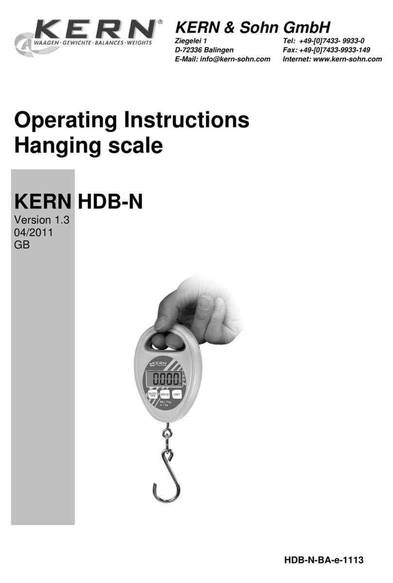 KERN HDB 5K5 operating instructions