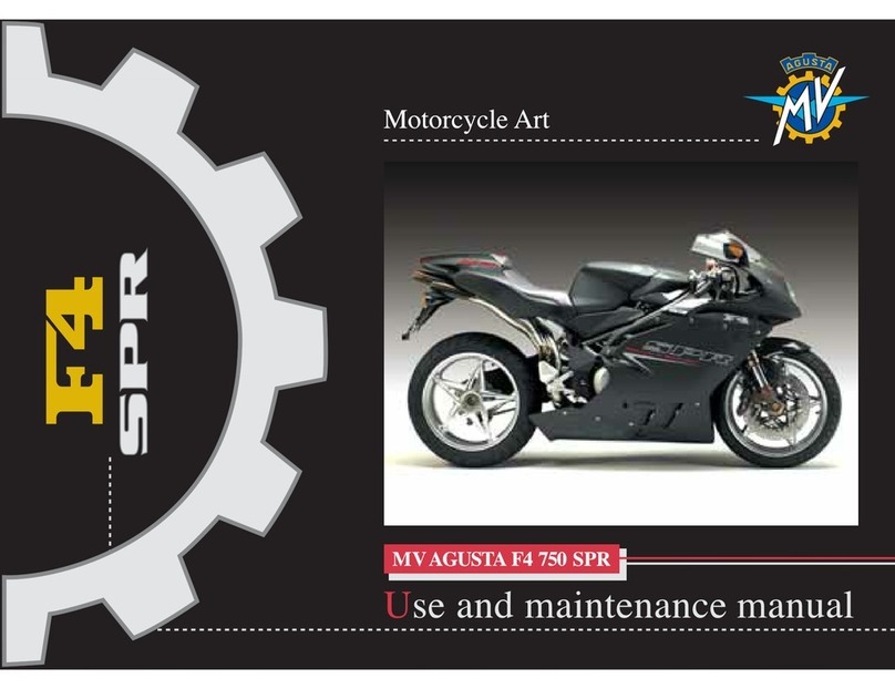 MV Agusta F4 SPR Use and maintenance manual