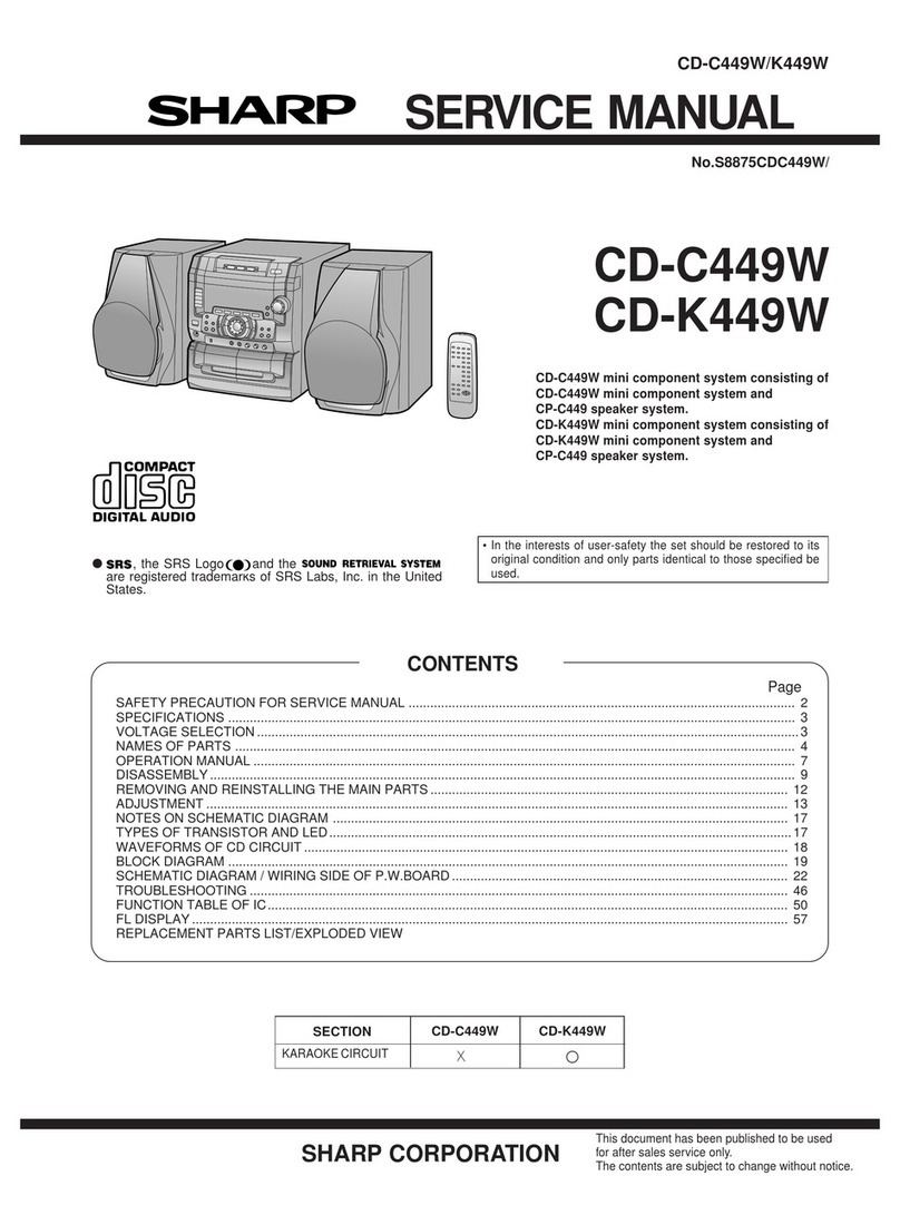 Sharp CD-C449W User manual Sharp CD-C449W User manual