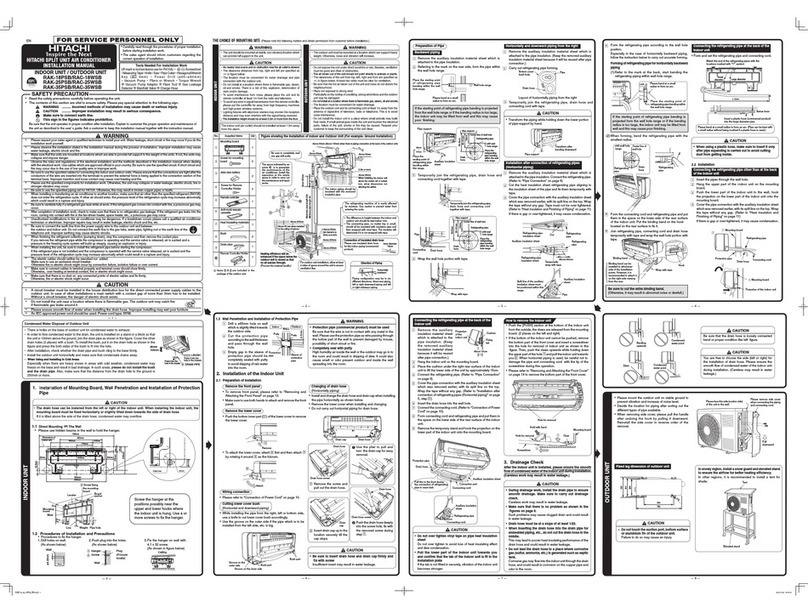 Hitachi RAK-18PSB User manual