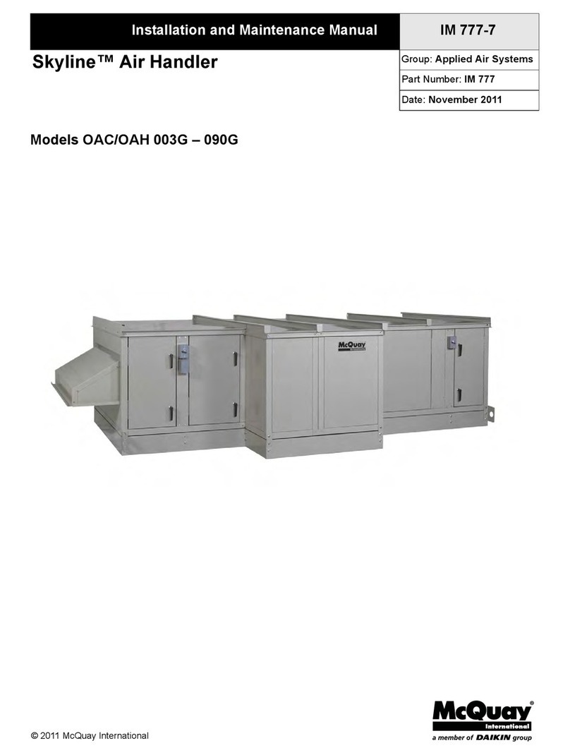 McQuay Skyline OAC 003G Manual