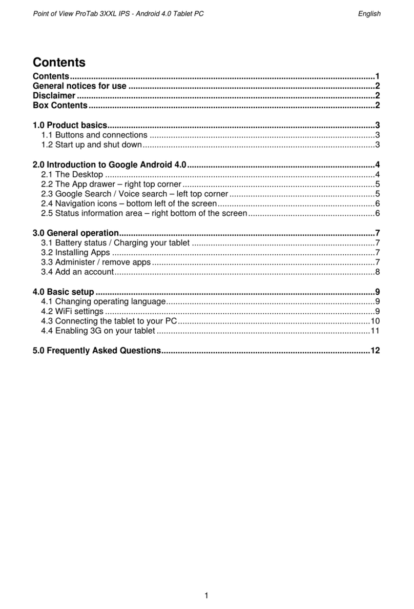 Point of View ProTab 3XXL IPS user manual