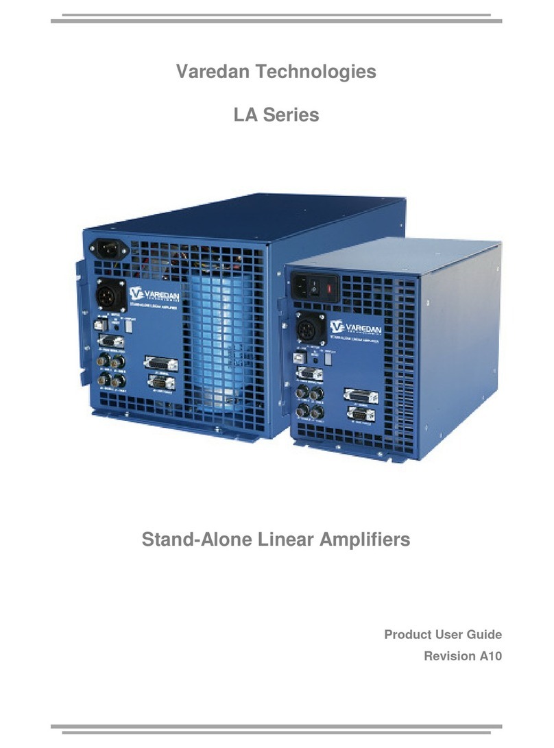 Varedan Technologies LA Series Specification sheet