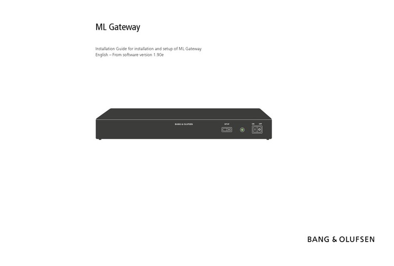 Bang & Olufsen ML Gateway installation guide