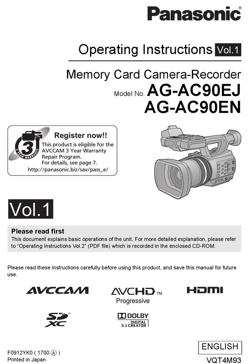 Panasonic AG-AC90EJ User manual